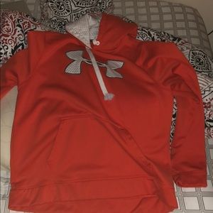 Orange Under Armor sweatshirt